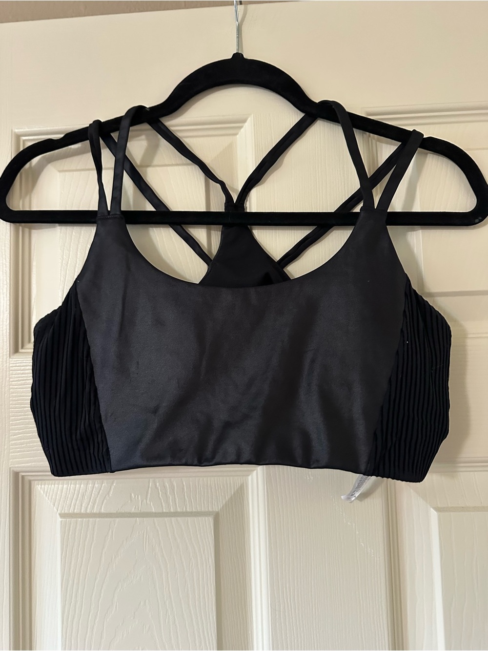 Fabletics by Khloe - Black High-Waist Textured Panel Leggings Set - Picture 8 of 10